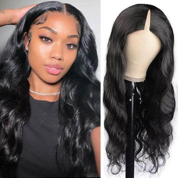 Neobeauty Density 150% Body Wave Human Hair Wigs Glueless V Part Wig Upgrade U Part Human Hair Wig